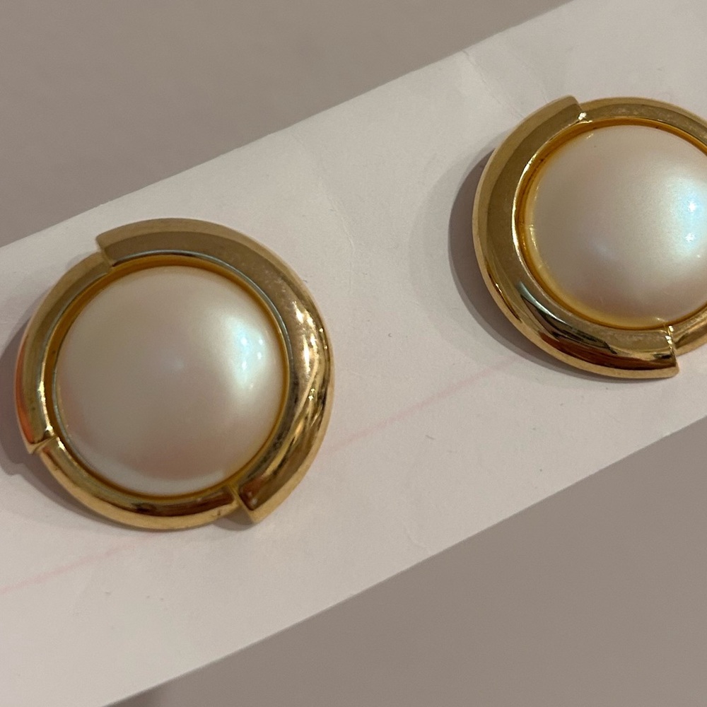 Monet jewelry clip-on earrings